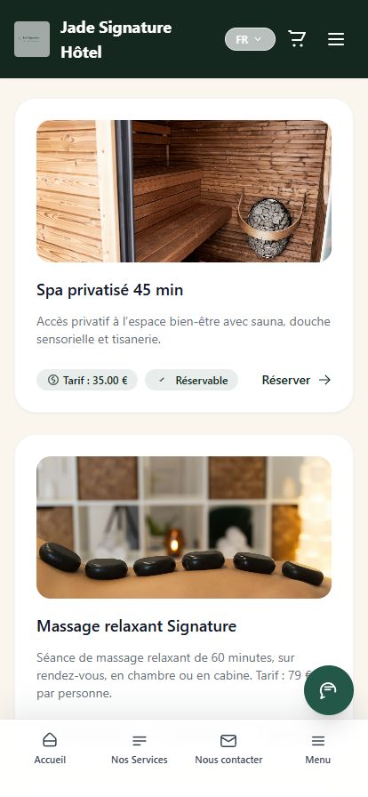 Les fiches de services
